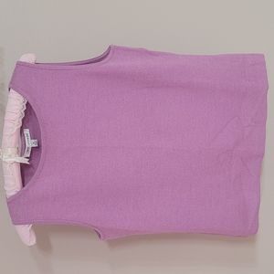 ST. JOHN violet sleeveless top